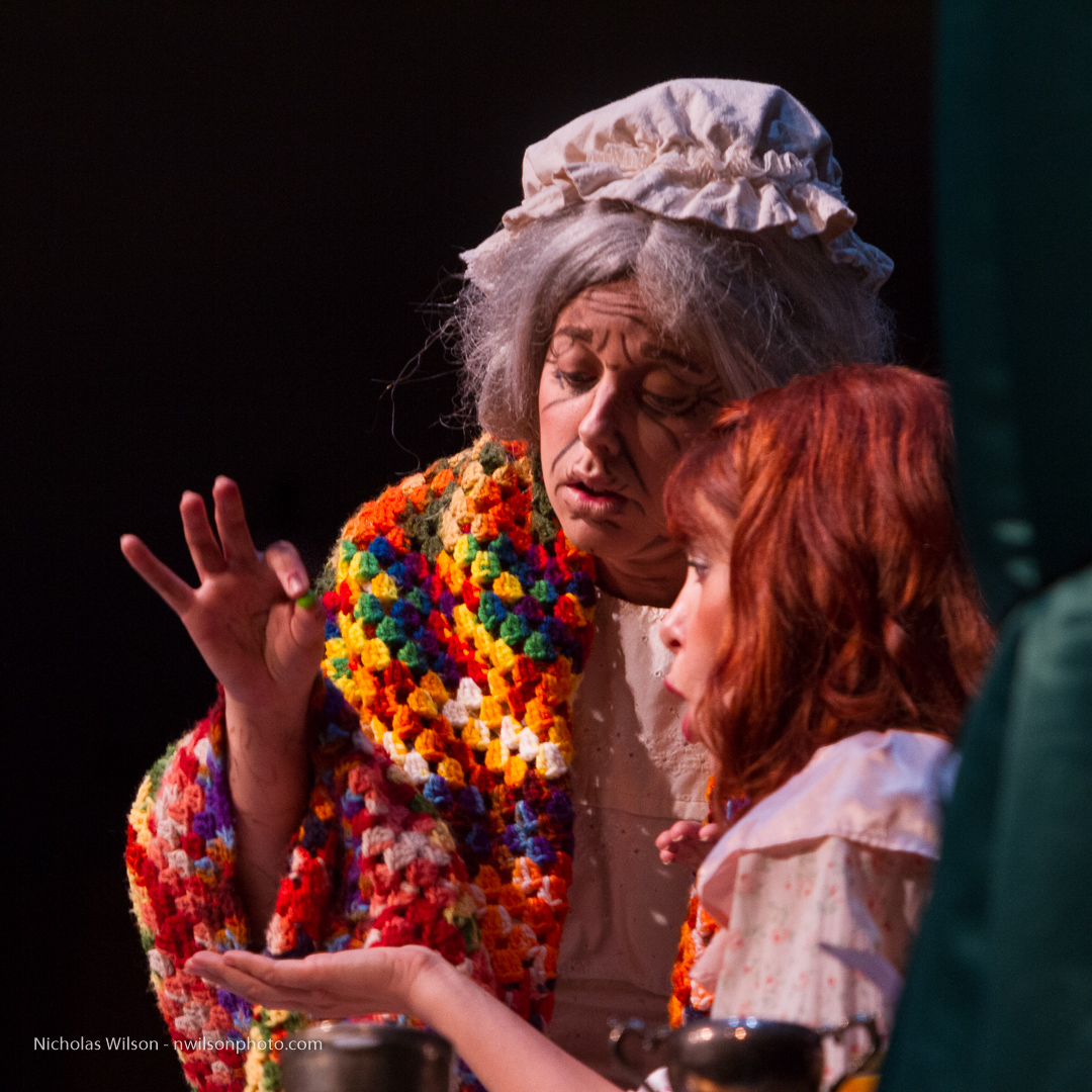 Adina Dorband and Nikki Einfeld in a scene from The Barber of Seville