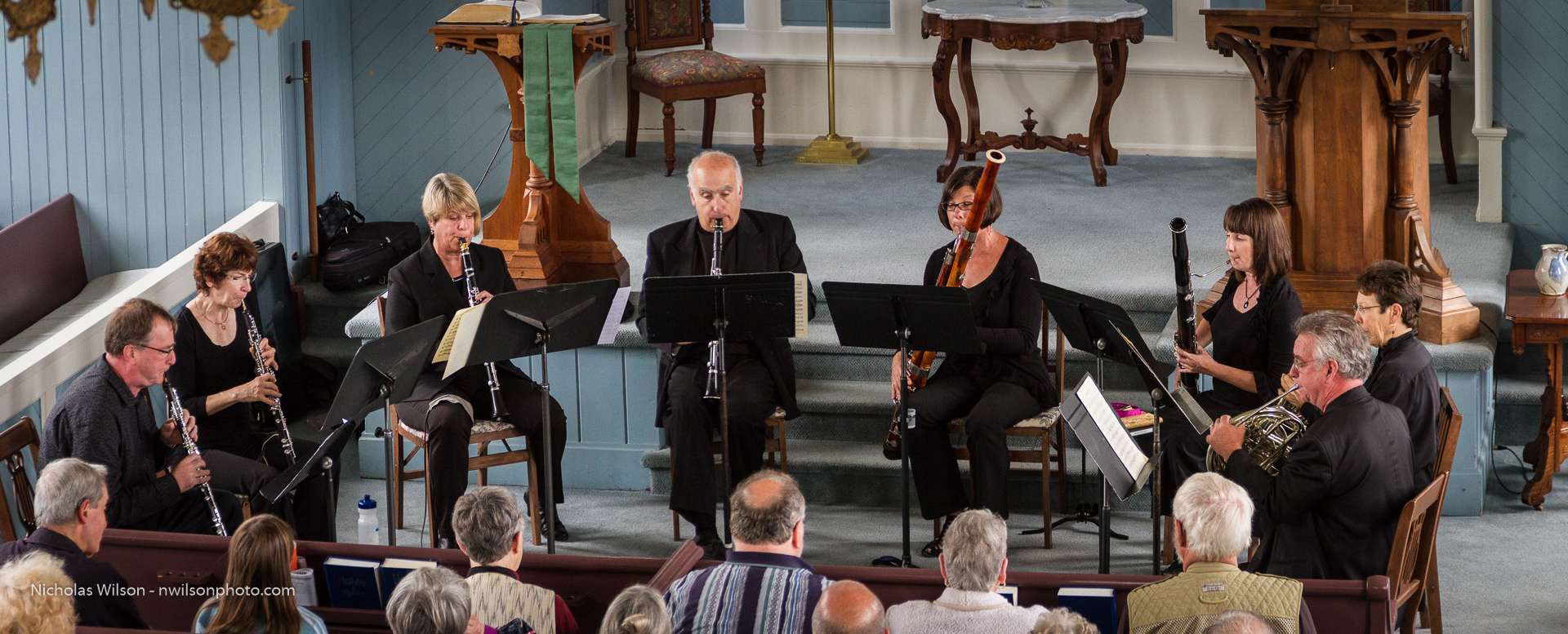 The Festival Chamber Players wind octet performing Mozart's Serenade for Winds