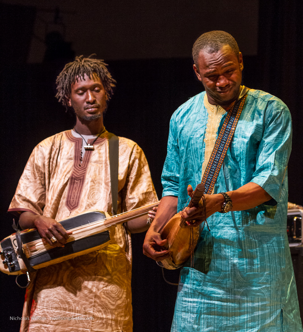 Ngoni (traditional lute) players with Bassekou Kouyate.