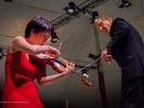 Violinist Livia Sohn with the Mendocino Music Festival Orchestra conducted by Allan Pollack.