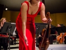 Violinist Livia Sohn received enthusiastic applause for her performance with the Mendocino Music Festival Orchestra conducted by Allan Pollack.