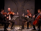 The Calder Quartet performed in the concert hall tent Monday afternoon.