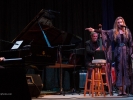 Tierney Sutton sits in with the Festival New Jazz Trio and gives credit to Julian Pollack on piano.