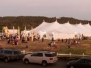 Twilight panorama of the Music Festival's tent concert hall during intermission