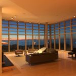 Prow House twilight interior