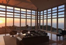 Prow House sunset interior