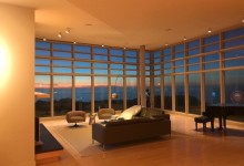 Prow House twilight interior